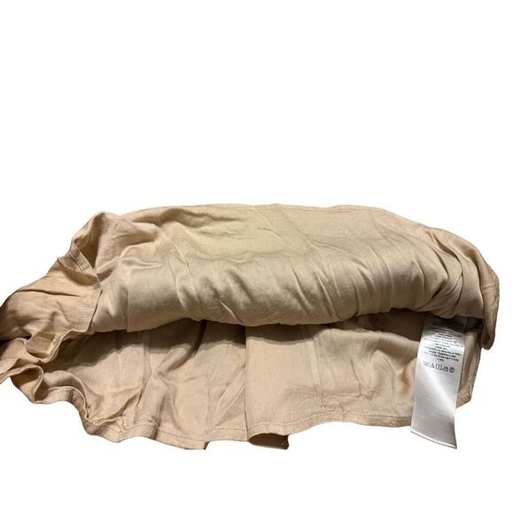 Brand New Anthropologie Maeve Tweed Fit & Flare Mini Dress Neutral 12 Petite - Picture 8 of 16